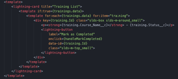 Salesforce Training Management System screenshot 3